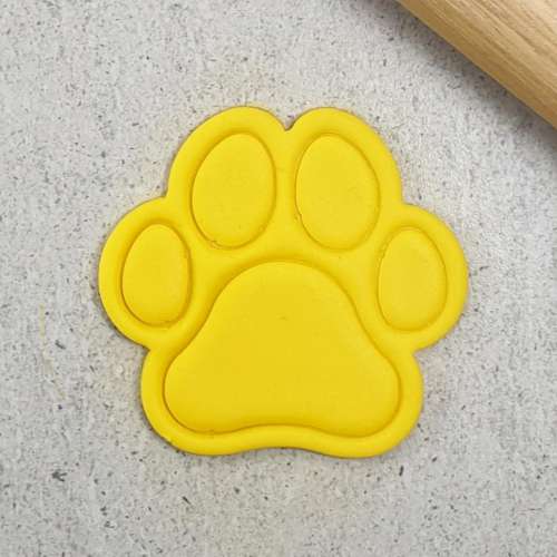 Cookie Stamp Embosser and Cutter Set - Dog Paw - Click Image to Close